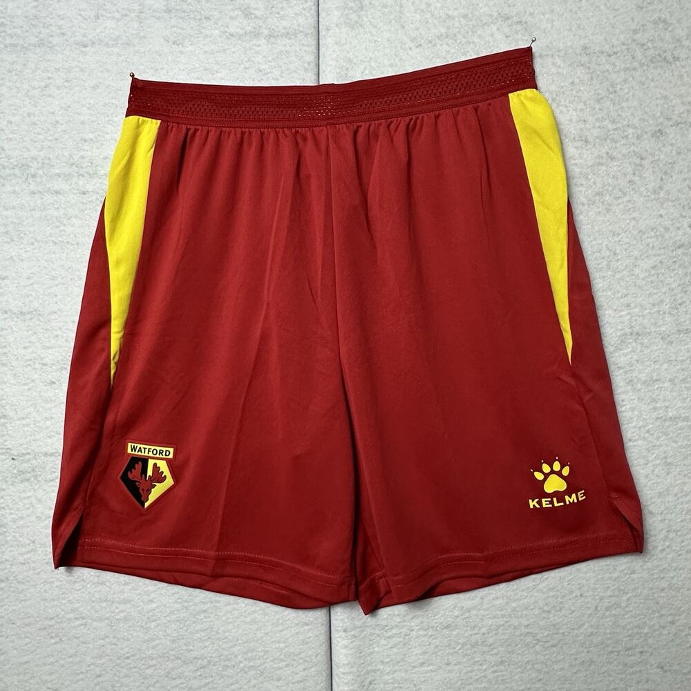 Watford Shorts Size SMALL Football Soccer Kelme New US SMALL UK MED Red Yellow